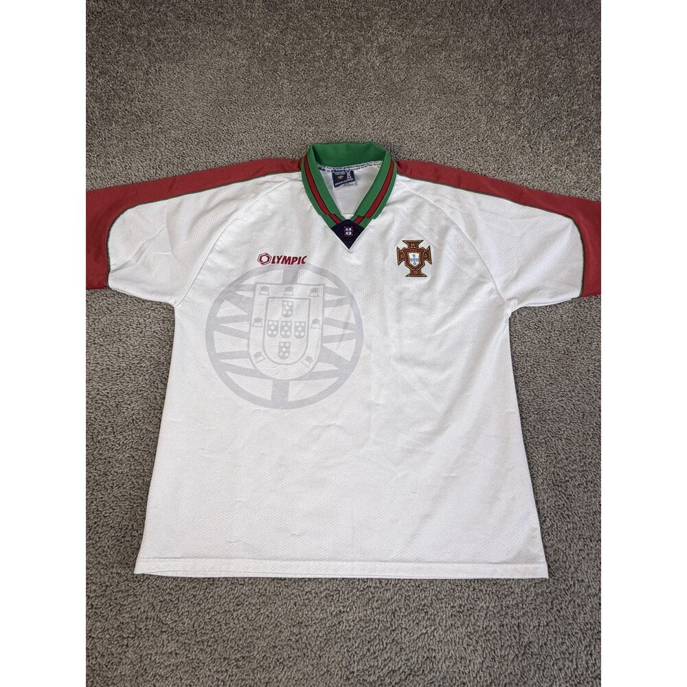 VINTAGE Portugal National Team Jersey Mens L 96/97 Away Soccer Football Olympic